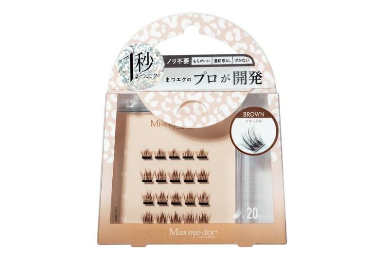 1秒まつエク ナチュラルタイプ ブラウン（8-12mm）