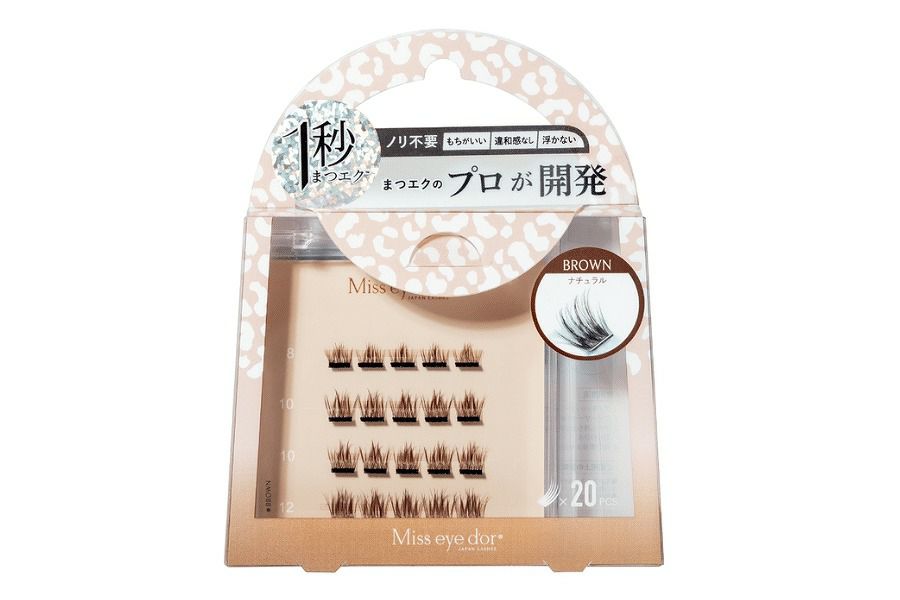 1秒まつエク ナチュラルタイプ ブラウン（8-12mm）